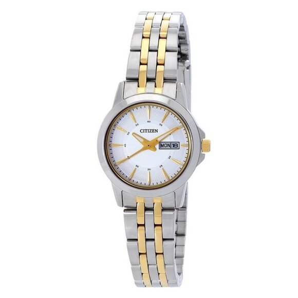NWT Authentic Citizen Quartz White Dial Women's Watch - Picture 1 of 3